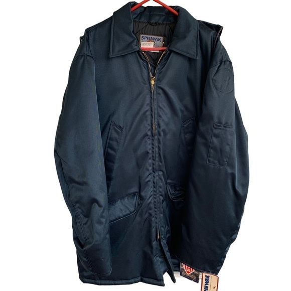 🆕 Vintage Spiewak Golden Fleece Jacket Blue Parka Coat Mens 48 Tall USA - Picture 1 of 11